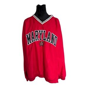 Vintage Pro Player Label - MARYLAND TERRAPINS Embroidered (XLG) Pull-Over Jacket